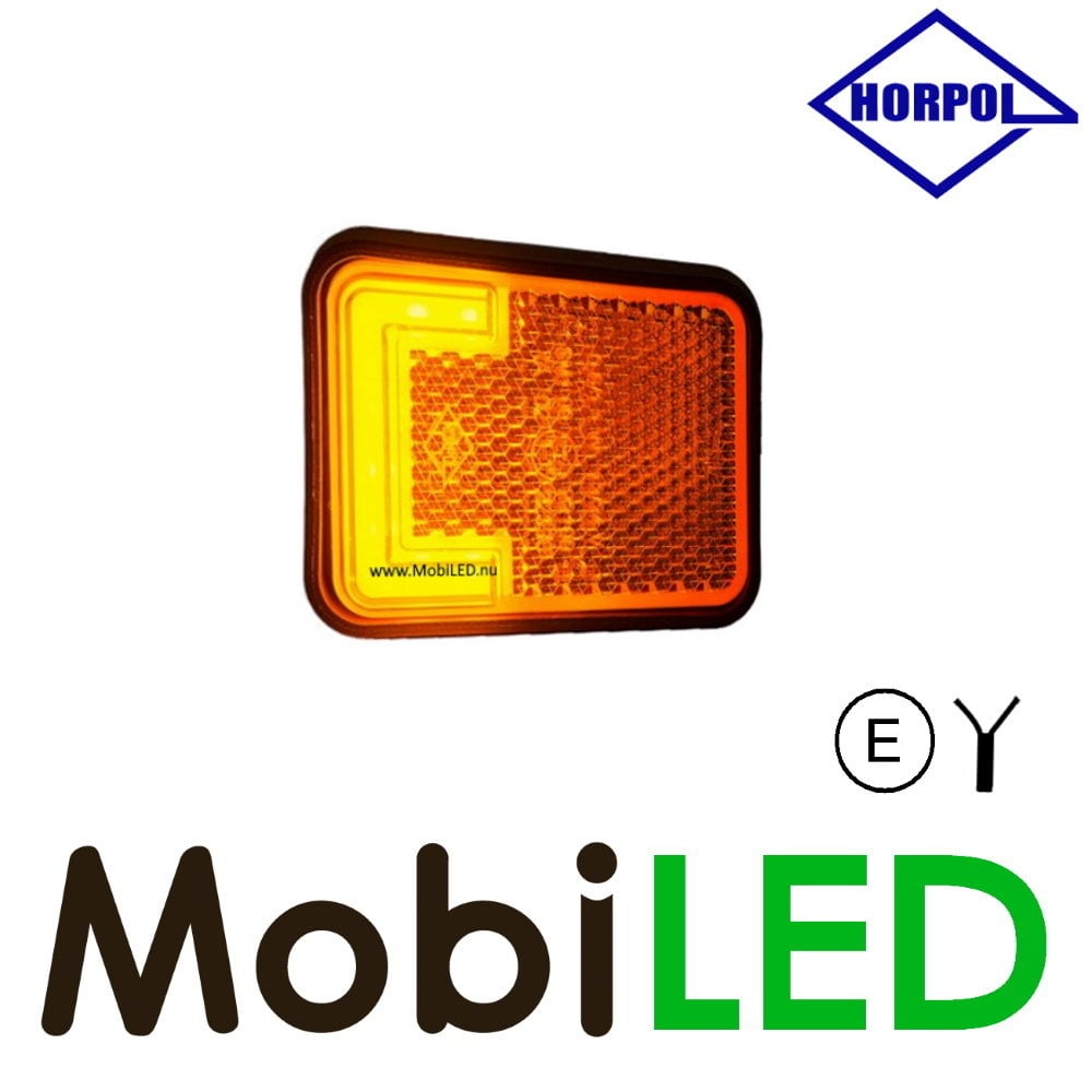 HORPOL Horpol Marquage latéral ambre bloc look NEON E-marque HORPOL Horpol Marquage latéral ambre bloc look NEON E-marque