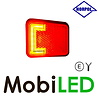 HORPOL Horpol Zijmarkering rood blok NEON look HORPOL Horpol Zijmarkering rood blok NEON look