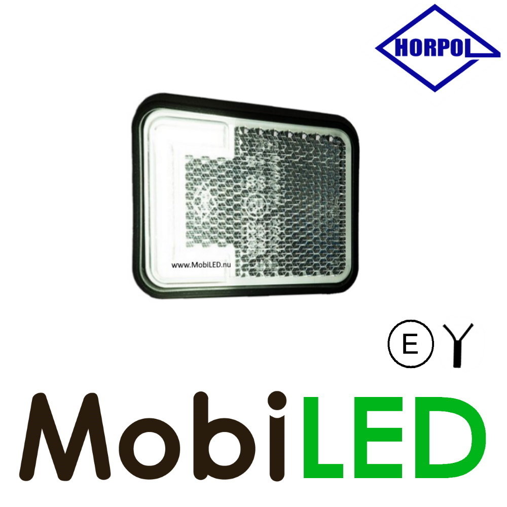 HORPOL Horpol Zijmarkering  blok wit NEON look E-keur