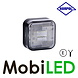 HORPOL Horpol Markeringslicht vierkant wit met reflector 12-24 volt E-keur