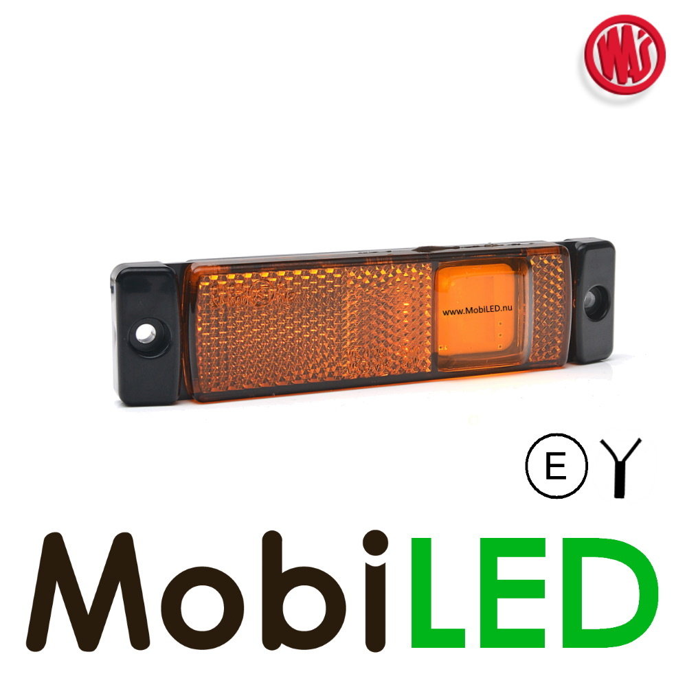 WAS WAS Side marking elongated side amber with reflector E-mark