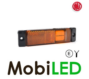 WAS Side marking elongated side amber with reflector