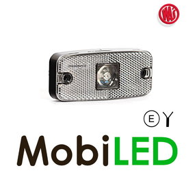 WAS Side marking white rectangular with reflector WAS Side marking white rectangular with reflector