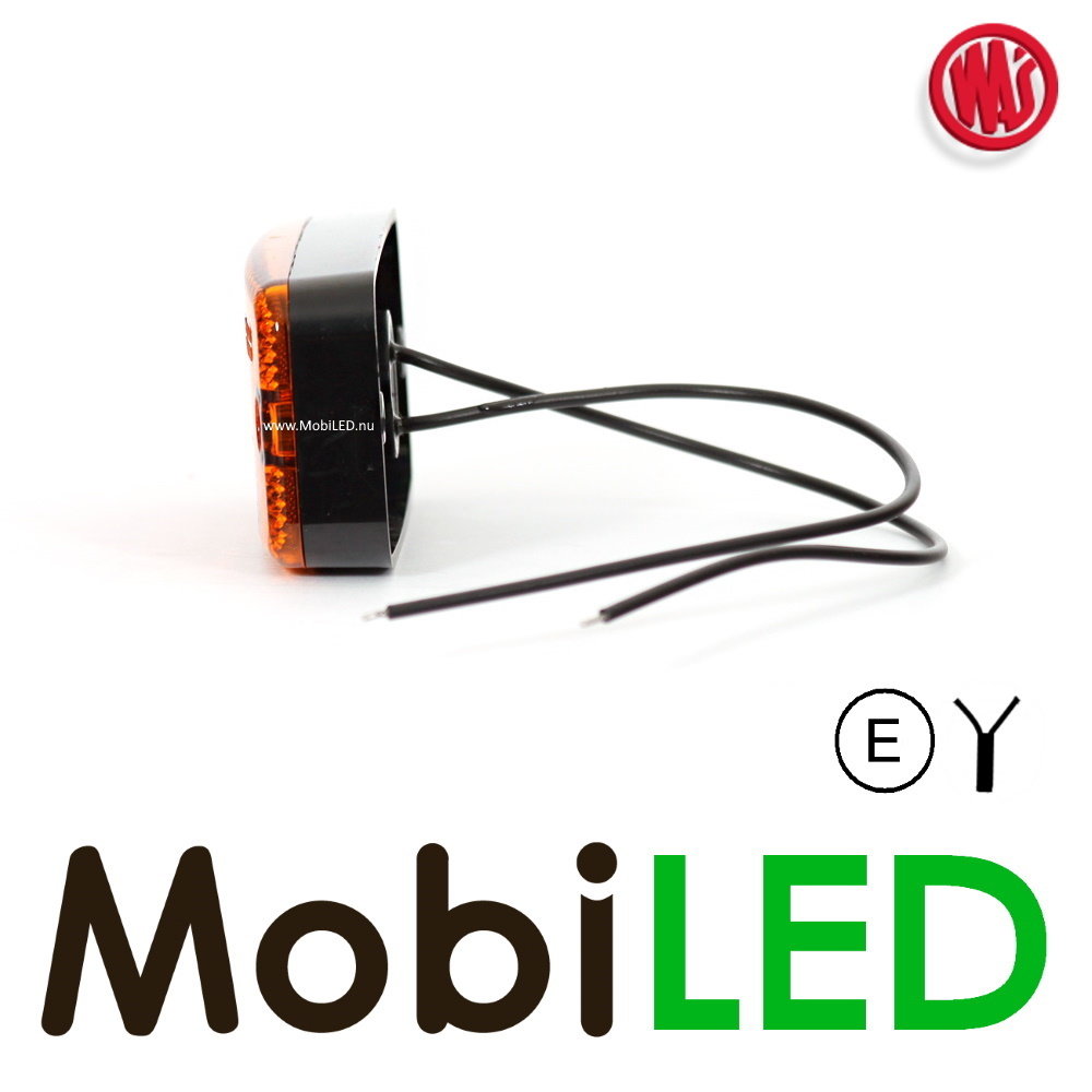 WAS Side marking rectangular with reflector Amber E-mark WAS Side marking rectangular with reflector Amber E-mark