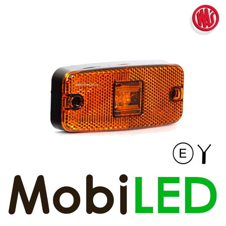 WAS WAS Side marking rectangular amber with reflector E-mark WAS WAS Side marking rectangular amber with reflector E-mark