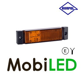 HORPOL Marker light rectangular with reflector Amber 12-24V HORPOL Marker light rectangular with reflector Amber 12-24V