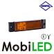 HORPOL Horpol Markeringslicht rechthoek amber met reflector 12-24 volt E-keur