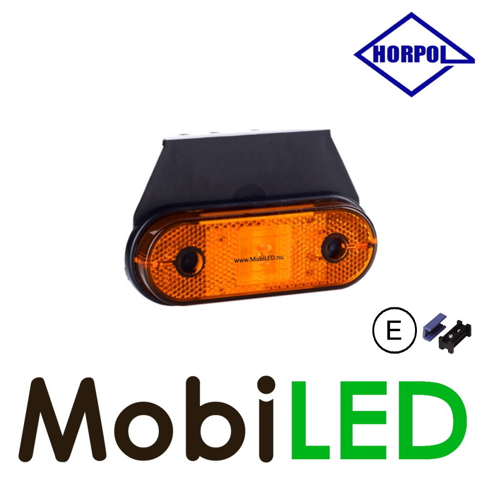 HORPOL Markeringslicht Amber 12-24 V Quick link connector E-keur HORPOL Markeringslicht Amber 12-24 V Quick link connector E-keur