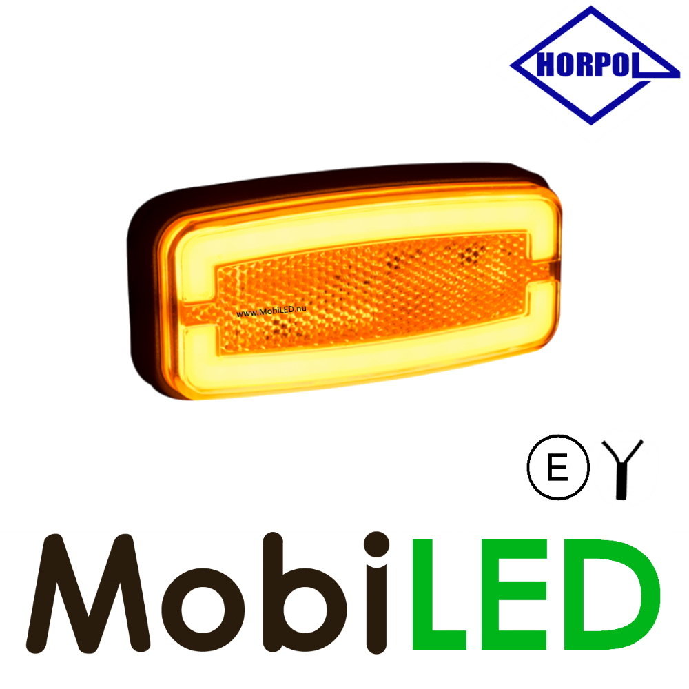 HORPOL Horpol Side marking rectangular amber NEON look E-mark