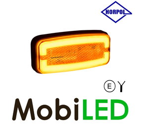 HORPOL Horpol zijmarkering  rechthoekig met neon rand amber HORPOL Horpol zijmarkering  rechthoekig met neon rand amber