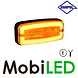 HORPOL Horpol side marking rectangular with neon edge amber E-mark HORPOL Horpol side marking rectangular with neon edge amber E-mark
