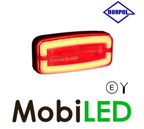 HORPOL Marquage latéral rectangulaire rouge NEON look