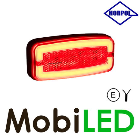 HORPOL Horpol side marking rectangular with neon border red E-mark