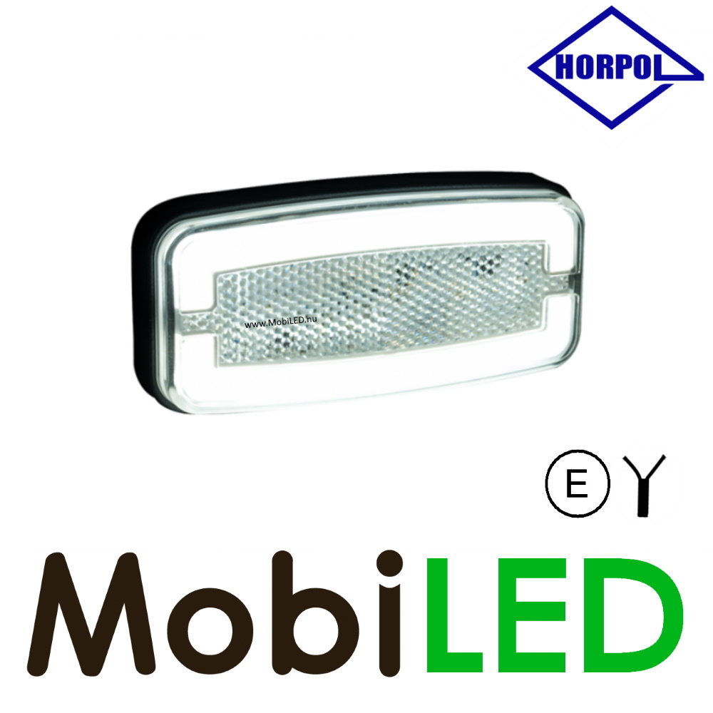 HORPOL Horpol Side marking rectangular white NEON look E-mark
