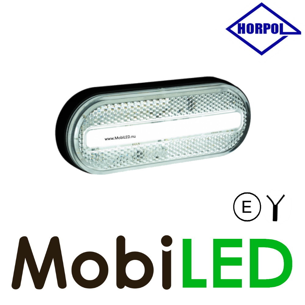 HORPOL Horpol Marquage latéral ovale blanc NEON look E-marque