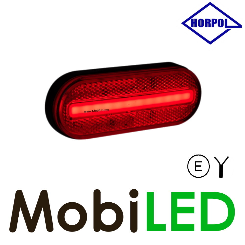 HORPOL Horpol side marking oval red Neon E-mark