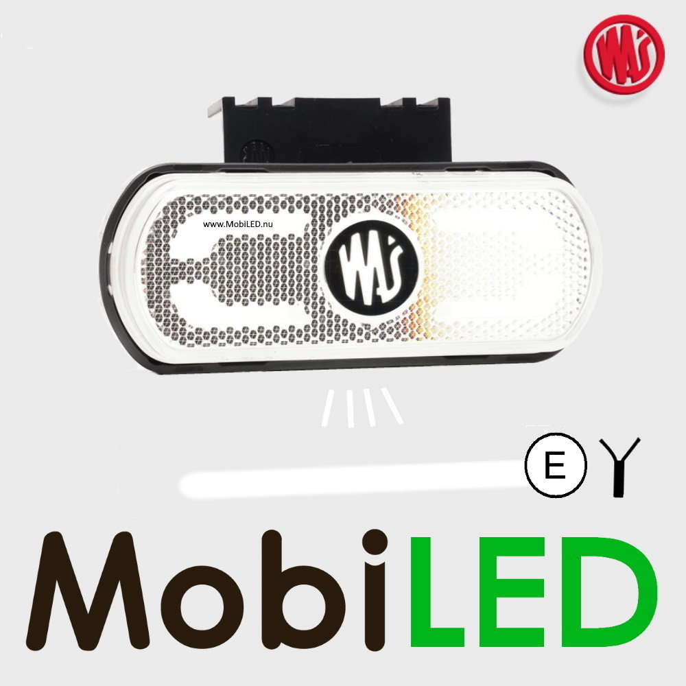 WAS WAS zijmarkering met projectie lijn wit E-keur