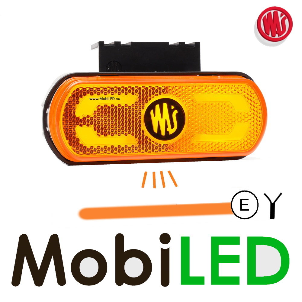 WAS WAS zijmarkering met projectie lijn amber E-keur