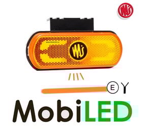 WAS Zijmarkering met projectielijn amber