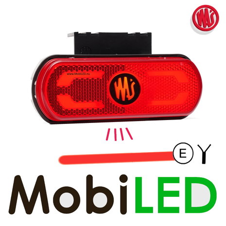 WAS WAS marquage latéral avec ligne de projection rouge E-mark