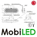 WAS Side marking multifunctional oval lamp "Neon" border E-mark WAS Side marking multifunctional oval lamp "Neon" border E-mark