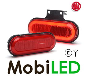 WAS Marquage latéral bord arrondi rouge look NEON