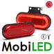 WAS WAS Marquage latéral bord arrondi rouge look NEON E-marque WAS WAS Marquage latéral bord arrondi rouge look NEON E-marque
