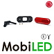 WAS Marquage latéral LED "NEON" rond bord rouge E-mark WAS Marquage latéral LED "NEON" rond bord rouge E-mark