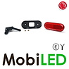 WAS WAS Side marking round border red NEON look E-mark WAS WAS Side marking round border red NEON look E-mark