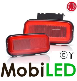 WAS Marquage latéral LED bord "NEON" rouge
