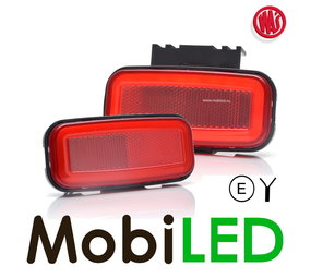 WAS Zijmarkering rood NEON look WAS Zijmarkering rood NEON look