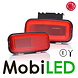 WAS Marquage latéral LED bord "NEON" rouge E-mark WAS Marquage latéral LED bord "NEON" rouge E-mark