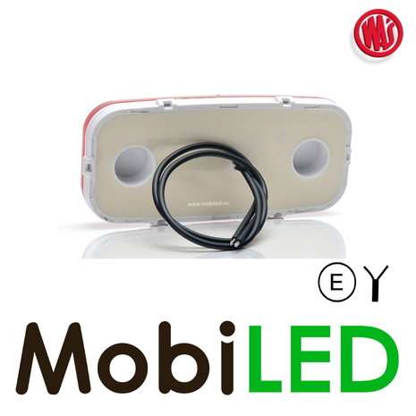 WAS WAS Zijmarkering rood NEON look E-keur