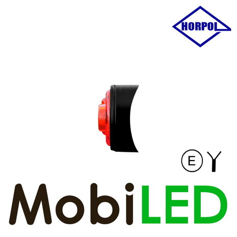 HORPOL Éclairage de contour Rouge montage rond 12-24 volts E-mark