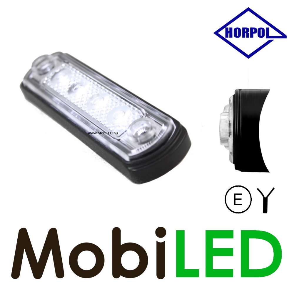 HORPOL Contour lighting White round mounting 12-24 volts E-mark