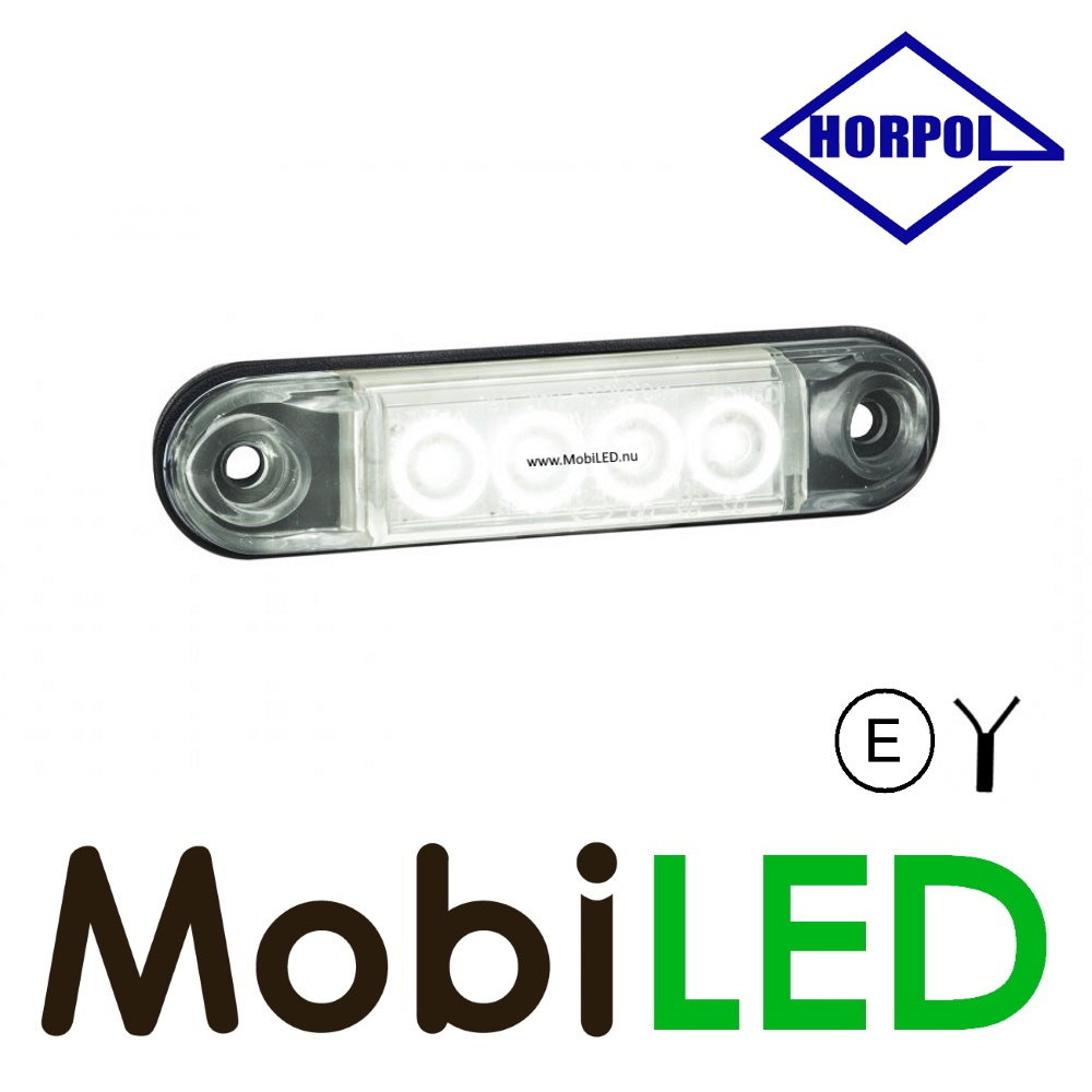 HORPOL Horpol Marquage ligne slim 4 LED blanc  E-mark 12-24 volts