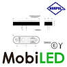 HORPOL Horpol Contour verlichting rood platte montage 12-24 volt E-keur HORPOL Horpol Contour verlichting rood platte montage 12-24 volt E-keur