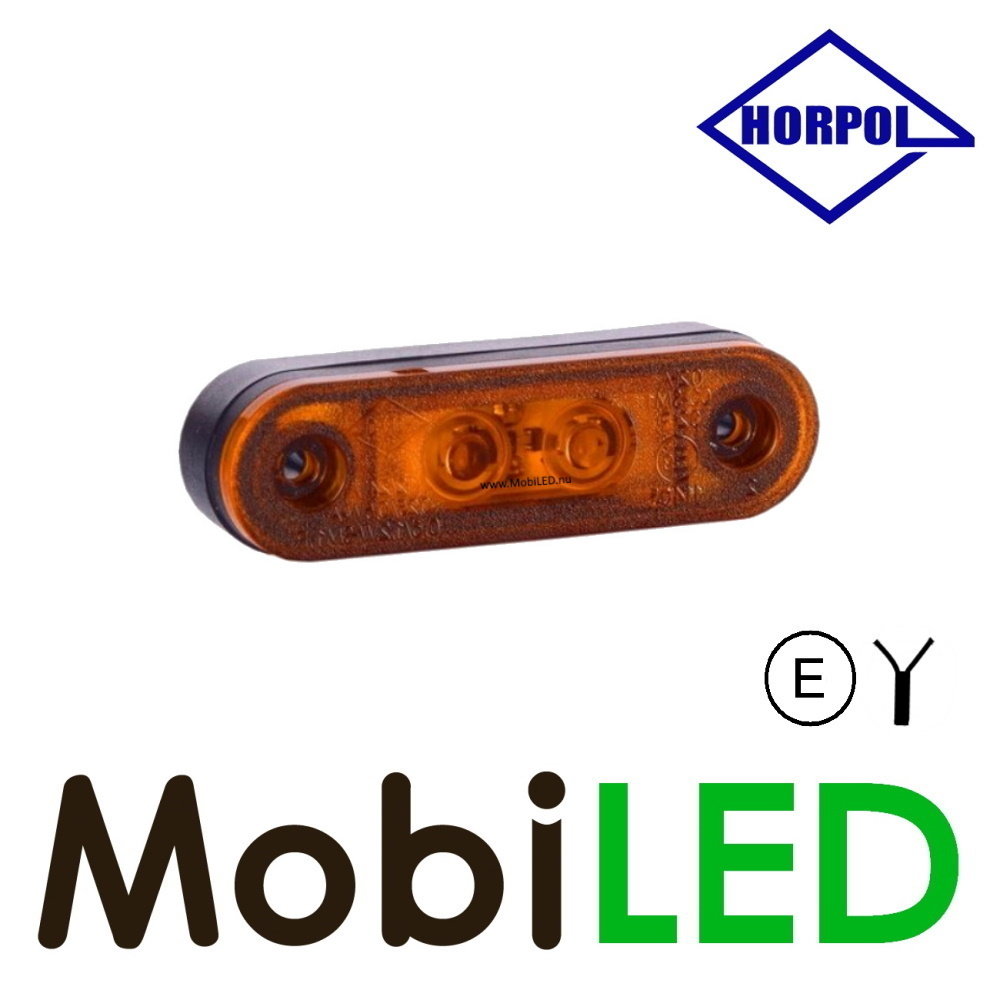 HORPOL Contourverlichting Amber platte/verzonken montage 12-24 volt E-keur