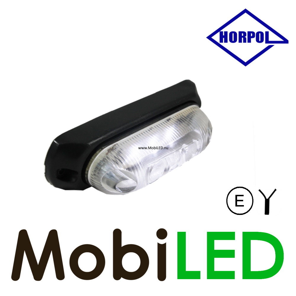 HORPOL Contour lighting White with rubber padding surface mounting 12-24 volts E-mark