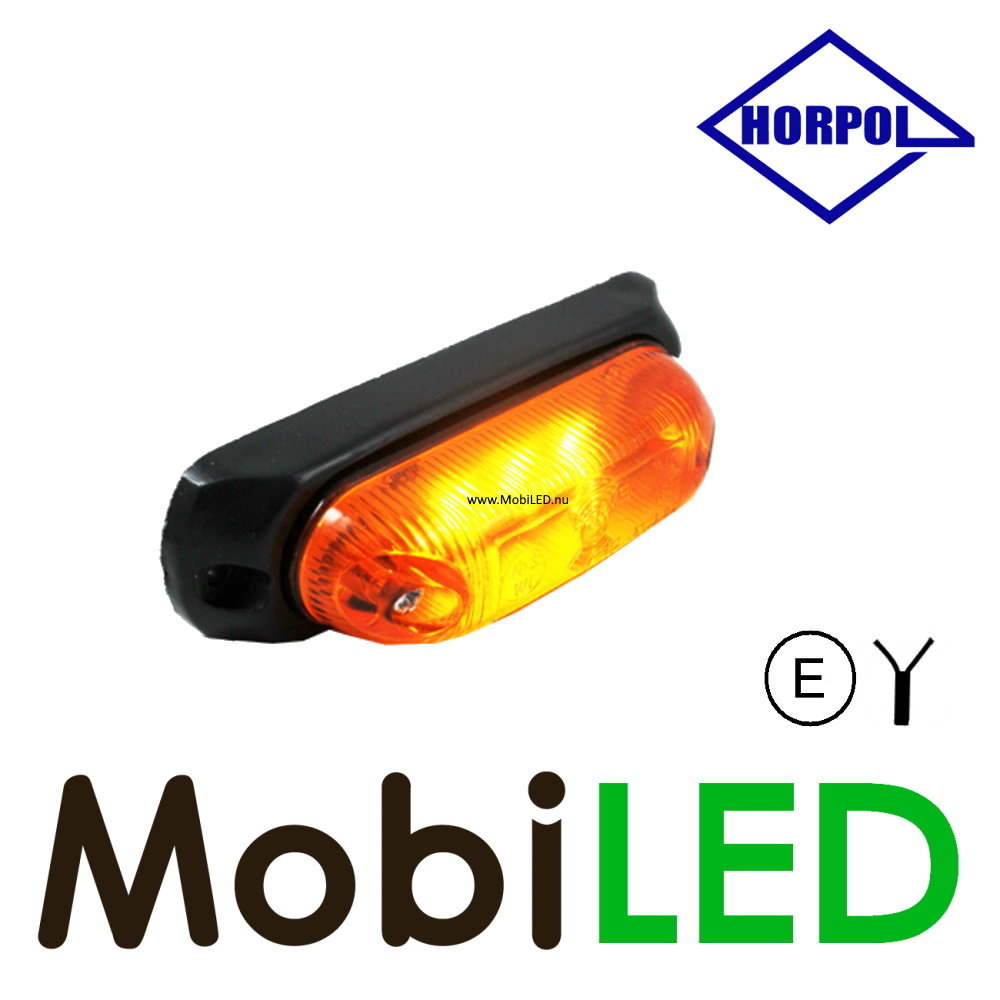 HORPOL Horpol Éclairage de contour ambre  rembourrage en caoutchouc 12-24 volts E-marque