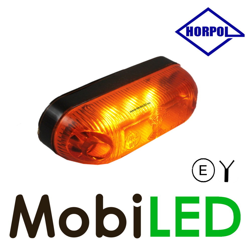 HORPOL Contour lighting Amber surface mounting 12-24 volts E-mark