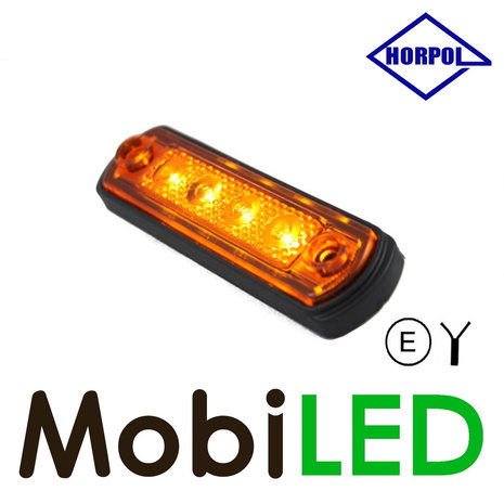 HORPOL Horpol Contour lighting amber flat mounting 12-24 volts E-mark