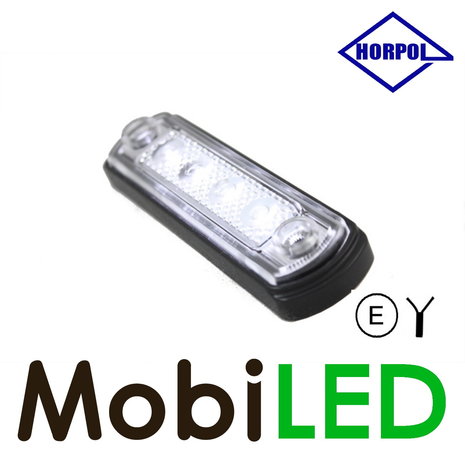 HORPOL Contour lighting White flat mounting 12-24 volts E-mark HORPOL Contour lighting White flat mounting 12-24 volts E-mark
