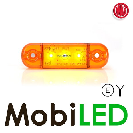 WAS WAS Marquage ligne slim ambre E-marque 12-24 volts WAS WAS Marquage ligne slim ambre E-marque 12-24 volts