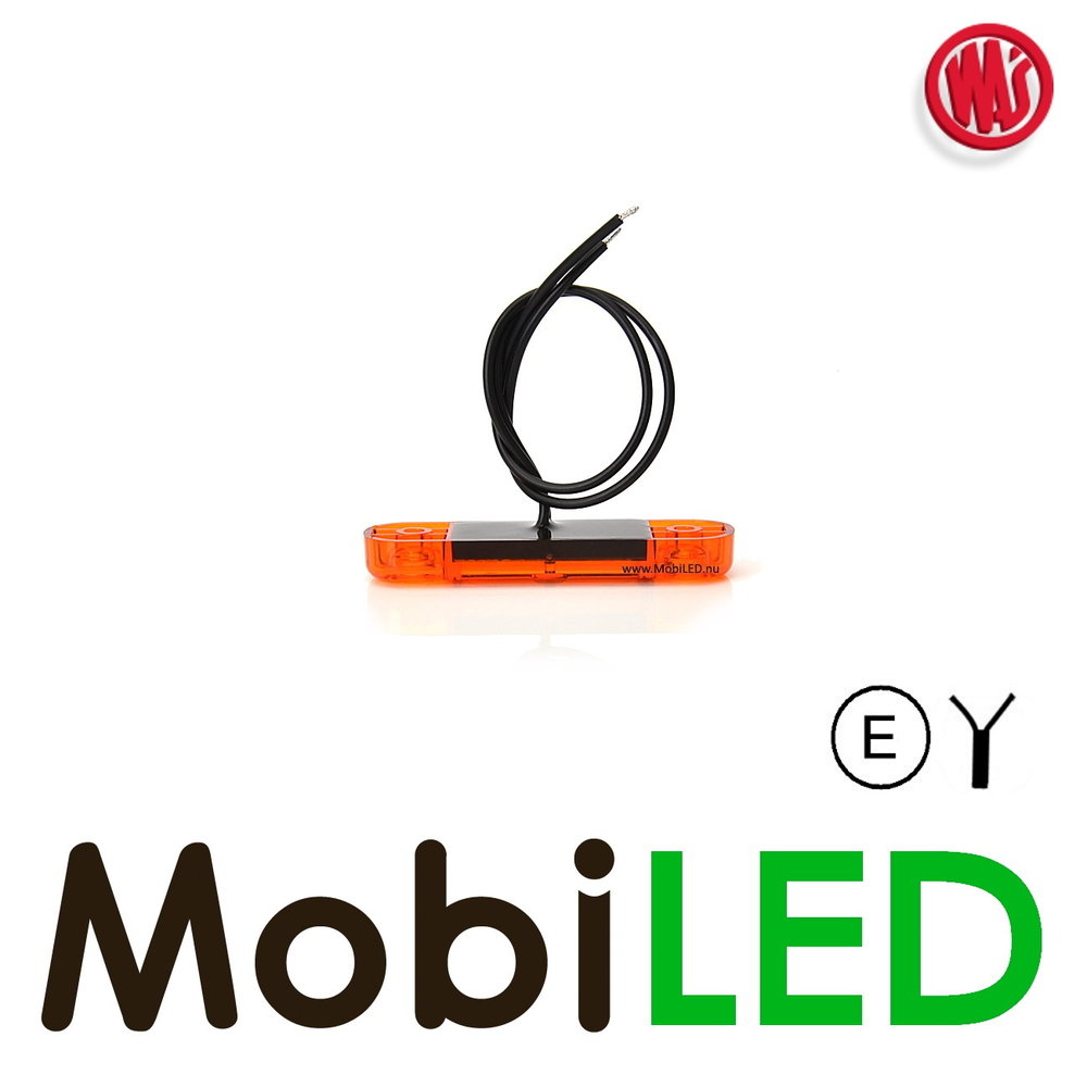 WAS WAS Marking Slim line Amber E-mark 12-24 volts
