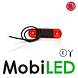 WAS WAS Marquage Ligne Slim Rouge E-marque 12-24 volts