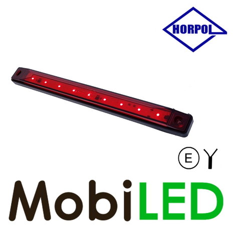 HORPOL Zijmarkering plat extra lang Rood E-keur
