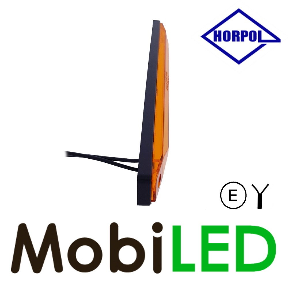 HORPOL Side marking flat extra long Amber E-mark HORPOL Side marking flat extra long Amber E-mark