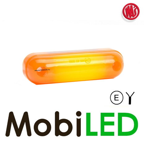 WAS "NEON" Contour lighting Amber universal short 12-24 volts E-mark WAS "NEON" Contour lighting Amber universal short 12-24 volts E-mark