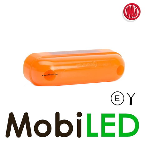 WAS "NEON" Contour lighting Amber universal short 12-24 volts E-mark WAS "NEON" Contour lighting Amber universal short 12-24 volts E-mark